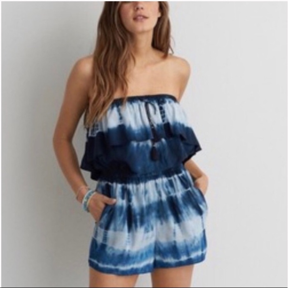American Eagle Tie Dye Romper Shorts‎ Sz XS